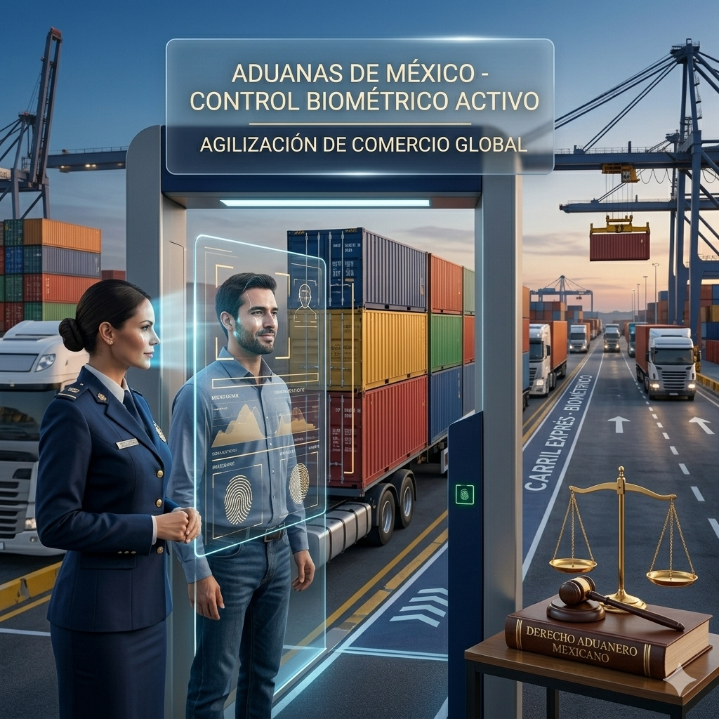 aduanas mexico control biometrico